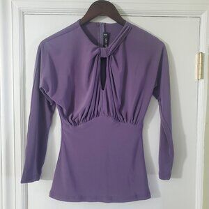 Lavender Pinup Couture Keyhole Top